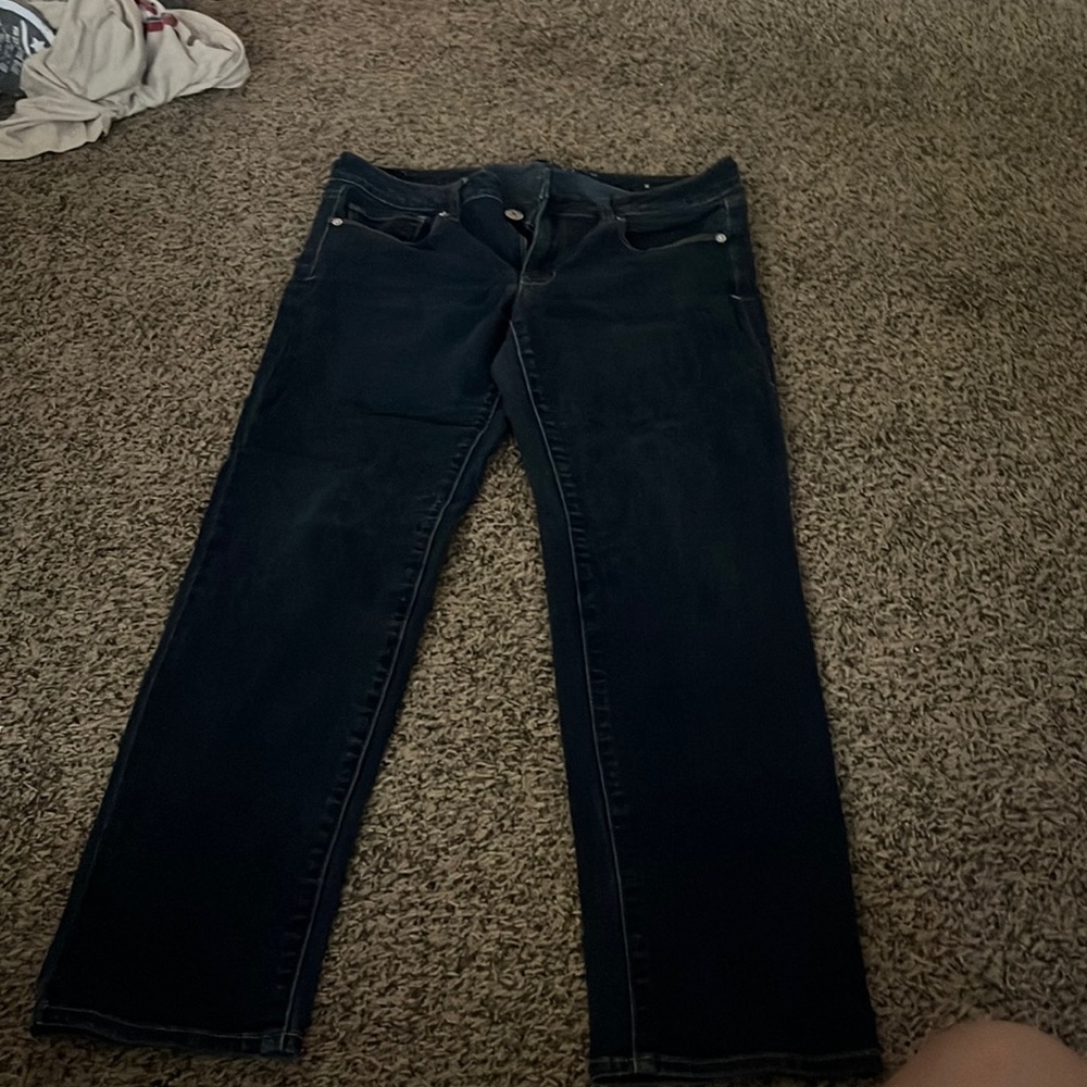 Dark blue jeans